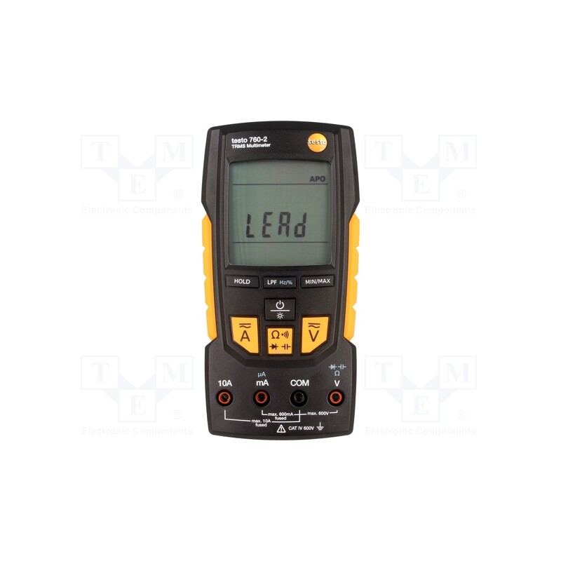 1 pcs x TESTO - TESTO 760-2 0590 7602 - Digital multimeter, VDC: 0.1mV÷600V, VAC: 0.1mV÷600V, True RMS