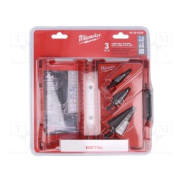 1 set x Milwaukee - 48899399 - Drill set, step,impact, 3pcs.