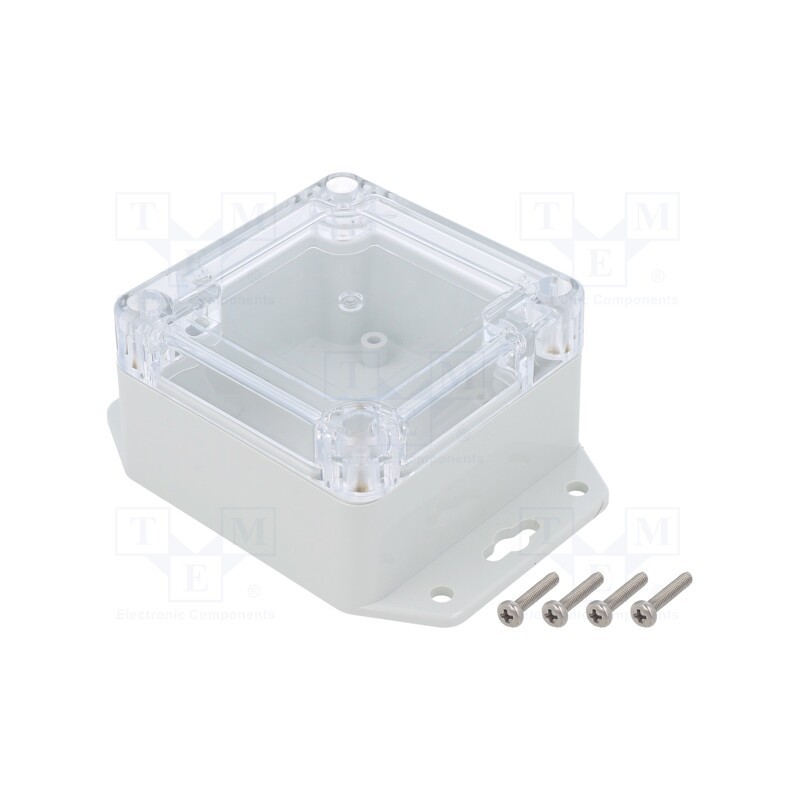 1 pcs x KRADEX - ZP75.75.45UJPH TM PC - Enclosure: multipurpose, X: 75mm, Y: 75mm, Z: 45mm, ZP, polycarbonate