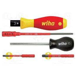 1 set x WIHA - 38074 - Kit: screwdrivers, torque,insulated, 1kVAC, TorqueVario®-S