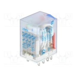 1 pcs x Recoy/RAYEX ELECTRONICS - LB4HN-24DTS - Relay: electromagnetic, 4PDT, Ucoil: 24VDC, Icontacts max: 5A, 1.1W
