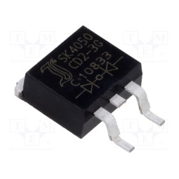 1 pcs x DIOTEC SEMICONDUCTOR - SK4050CD2-3G - Diode: Schottky rectifying, SMD, 50V, 20Ax2, D2PAK,