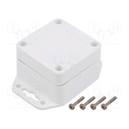 1 pcs x KRADEX - ZP60.60.40SUB TM ASA - Enclosure: multipurpose, X: 60mm, Y: 60mm, Z: 40mm, ZP, ASA, white