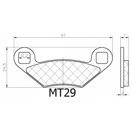 Polaris sportsman 300 400 500 800 brake pads