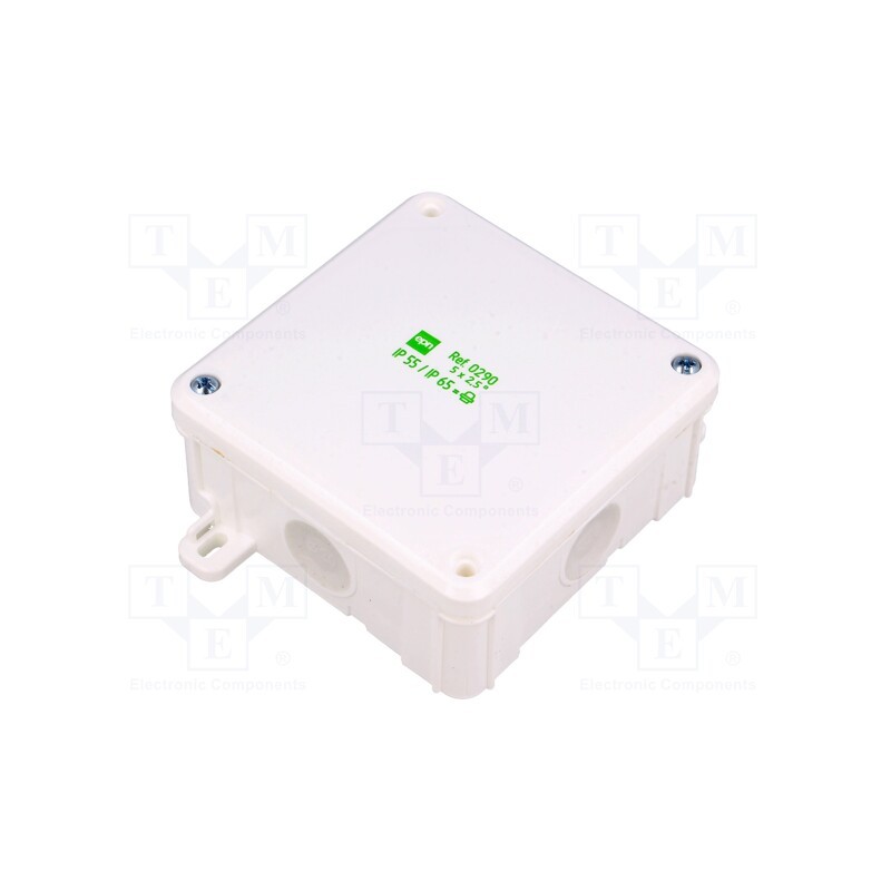 1 pcs x ELEKTRO-PLAST NASIELSK - 0290-01 - Enclosure: junction box, X: 98mm, Y: 98mm, Z: 46mm, wall mount, IP55