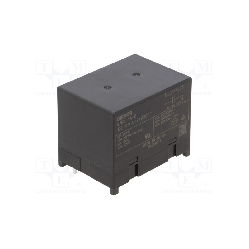 1 pcs x OMRON OCB - G7EB-1A-E DC24 - Relay: electromagnetic, SPST-NO, Ucoil: 24VDC, 120A, max.800VAC