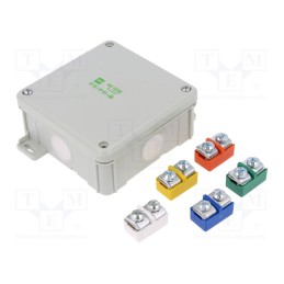 1 pcs x ELEKTRO-PLAST NASIELSK - 0290-41 - Enclosure: junction box, X: 98mm, Y: 98mm, Z: 46mm, wall mount, IP55