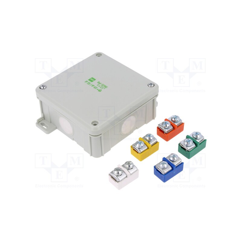 1 pcs x ELEKTRO-PLAST NASIELSK - 0290-41 - Enclosure: junction box, X: 98mm, Y: 98mm, Z: 46mm, wall mount, IP55