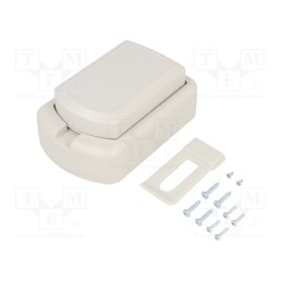 1 set x MASZCZYK - KM-200B+KM-100/G - Enclosure: specialist, ABS, grey, IP54, Kit: KM-100/BK,KM-100/G