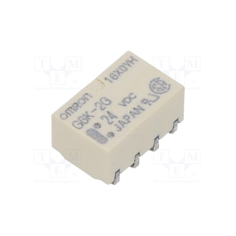 1 pcs x OMRON OCB - G6K-2G DC24 - Relay: electromagnetic, DPDT, Ucoil: 24VDC, Icontacts max: 1A