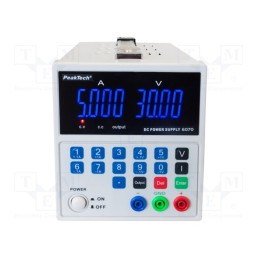 1 pcs x PEAKTECH - P 6070 - Power supply: laboratory, single-channel,linear,adjustable