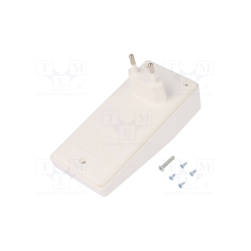 1 pcs x SUPERTRONIC - PP059W-S - Enclosure: for power supplies, X: 120mm, Y: 56mm, Z: 18mm, ABS, white