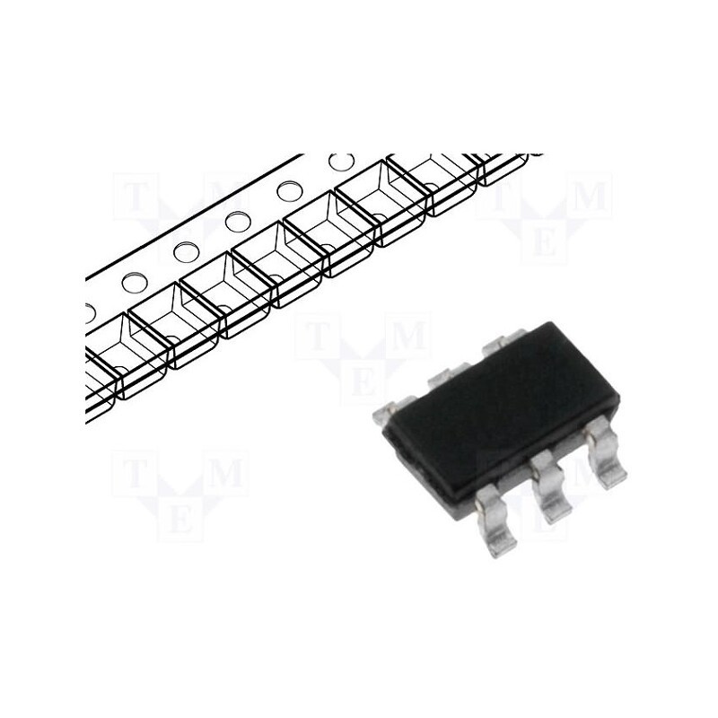 5 pcs x TEXAS INSTRUMENTS - SN74LVC2G17DCKR - IC: digital, buffer,non-inverting, Ch: 2, SMD, SC70-6, 1.65÷5.5VDC