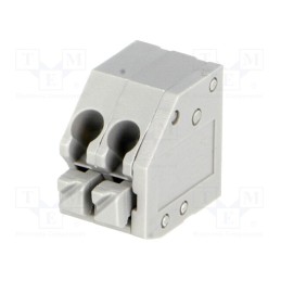 5 pcs x DEGSON ELECTRONICS - DG250-3.5-02P-11-00A(H) - PCB terminal block, angled 45°, 3.5mm, ways: 2, on PCBs, terminal