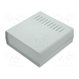 1 pcs x KRADEX - Z1WJ - Enclosure: with panel, vented, X: 188mm, Y: 198mm, Z: 70mm, grey