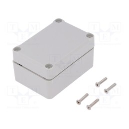 1 pcs x KRADEX - Z96JS-IP67 TM ABS - Enclosure: multipurpose, X: 50mm, Y: 70mm, Z: 36mm, ABS, grey, IP67
