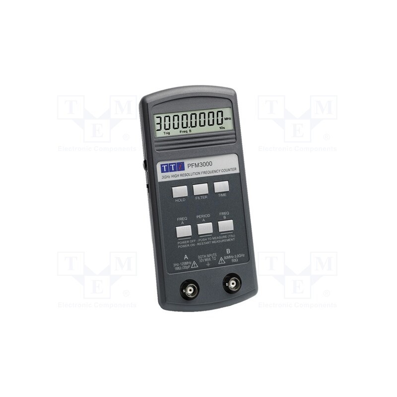 1 pcs x AIM-TTI - PFM3000 - Meter: frequency, LCD, 8,5 digit, 50Ω,1MΩ/20pF, 20h, PFM-CASE