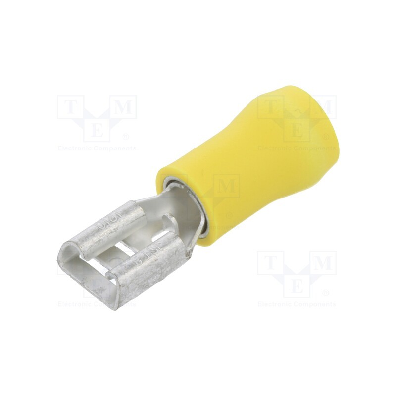 5 pcs x JST - FVDDF5.5-250A YE (S)(LF) K - Terminal: flat, 6.3mm, 0.8mm, female, 2.5÷6mm2, crimped, for cable