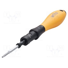1 set x WIHA - 43898 - Kit: screwdriver bits, 10pcs, torque, ESD, 0.4÷1Nm, ±6%, metal case