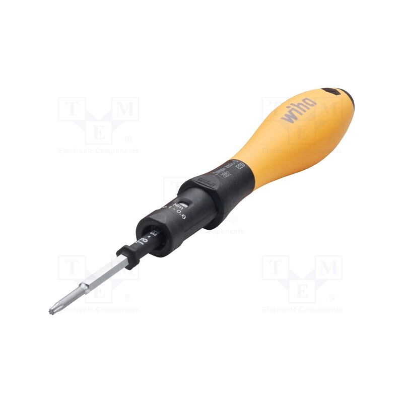 1 set x WIHA - 43898 - Kit: screwdriver bits, 10pcs, torque, ESD, 0.4÷1Nm, ±6%, metal case