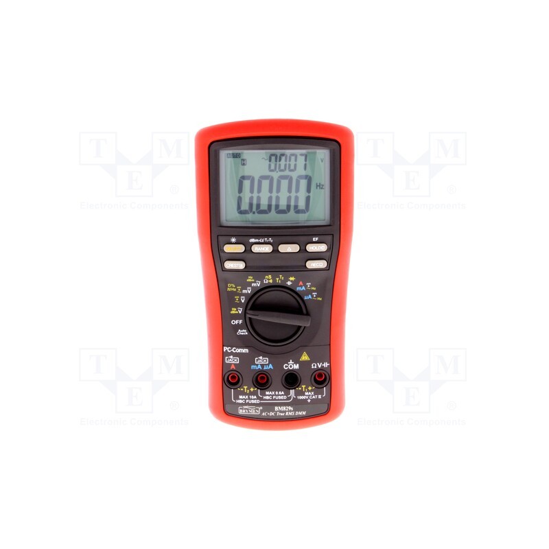 1 pcs x BRYMEN - BM829S - Digital multimeter, USB, LCD, (9999), Bargraph: 41segm.60x/s, 5x/s