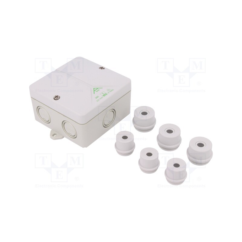 1 pcs x SPELSBERG - 81290701 -AS - Enclosure: junction box, X: 94mm, Y: 94mm, Z: 56mm, polystyrene, IP54