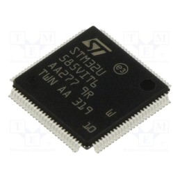 1 pcs x STMicroelectronics - STM32U585VIT6 - IC: ARM microcontroller, 160MHz, LQFP100, 1.71÷3.6VDC, 2MBFLASH