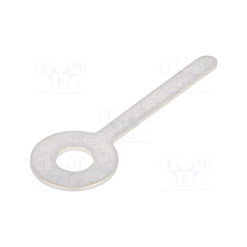 5 pcs x KEYSTONE - 4002 - Tip: solder lug ring, 0.5mm, M3, Ø: 3.3mm, THT, screw, brass, tinned