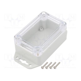 1 pcs x KRADEX - ZP90.60.40UJPH TM PC - Enclosure: multipurpose, X: 60mm, Y: 90mm, Z: 40mm, ZP, polycarbonate