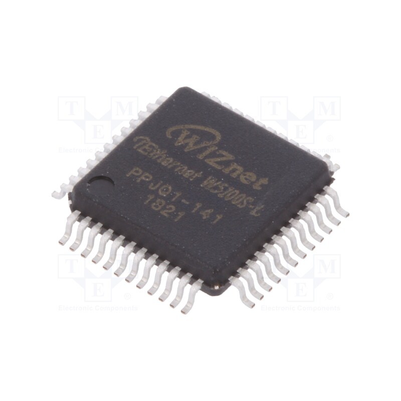 1 pcs x WIZNET - W5100S-L - IC: Ethernet controller, 8bit BUS,SPI, LQFP48, -40÷85°C, Ch: 4