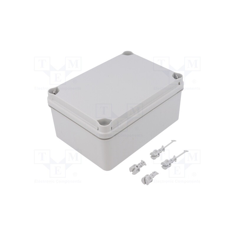 1 pcs x PCE - EL161 - Enclosure: multipurpose, X: 119mm, Y: 164mm, Z: 79mm, light grey