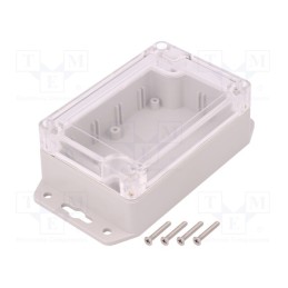 1 pcs x KRADEX - Z128UJPH TM ABS-PC - Enclosure: multipurpose, X: 70mm, Y: 105mm, Z: 40mm, ABS, grey, gasket
