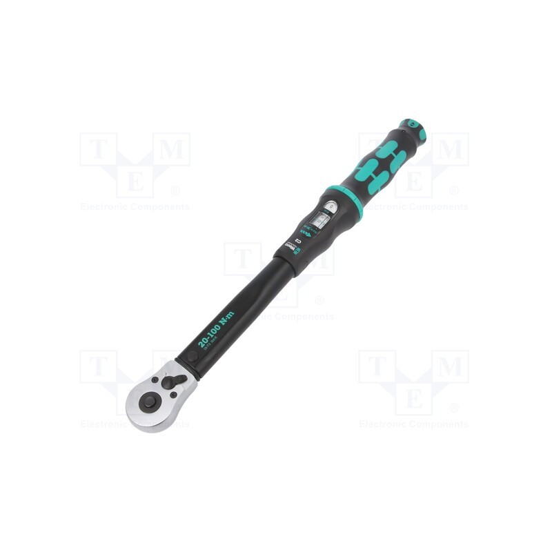 1 pcs x WERA - 5075621001 - Wrench, torque, 405mm, 20÷100Nm, Mounting: 1/2'