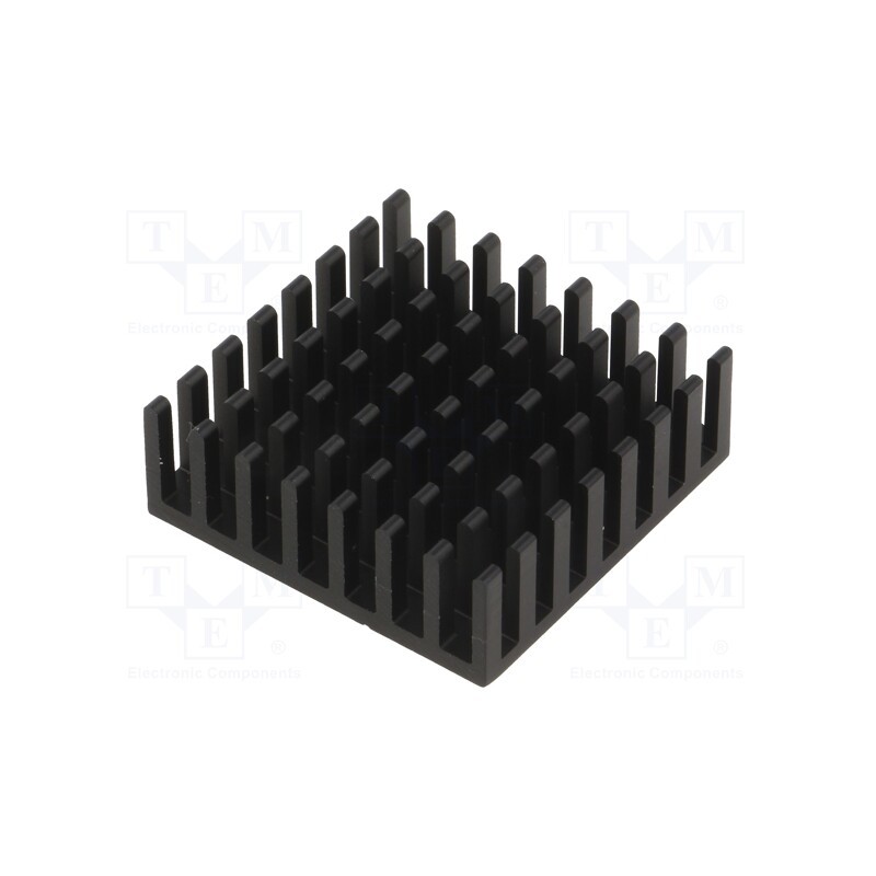 1 pcs x FISCHER ELEKTRONIK - ICK BGA 29 X 29 X 10 - Heatsink: extruded, black, L: 29mm, W: 29mm, H: 10mm, aluminium