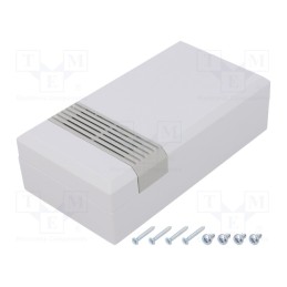 1 pcs x SUPERTRONIC - PP048G-S - Enclosure: multipurpose, X: 67mm, Y: 125mm, Z: 40mm, vented, ABS, grey