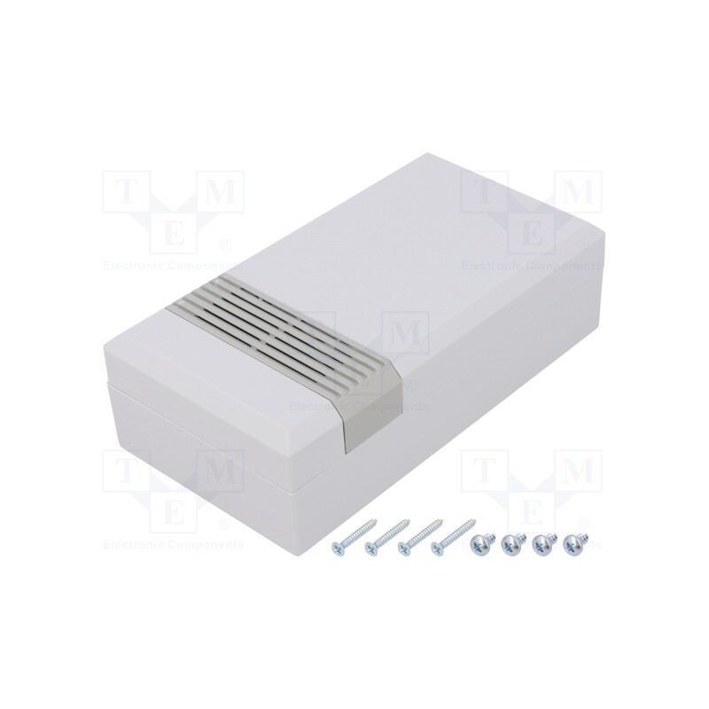 1 pcs x SUPERTRONIC - PP048G-S - Enclosure: multipurpose, X: 67mm, Y: 125mm, Z: 40mm, vented, ABS, grey