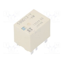 1 pcs x FUJITSU - FBR59ND12-Y-HW - Relay: electromagnetic, 1 Form U, Ucoil: 12VDC, 60A, PCB, 320Ω