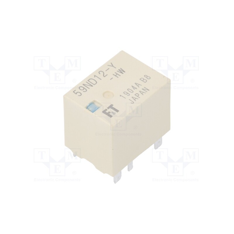 1 pcs x FUJITSU - FBR59ND12-Y-HW - Relay: electromagnetic, 1 Form U, Ucoil: 12VDC, 60A, PCB, 320Ω