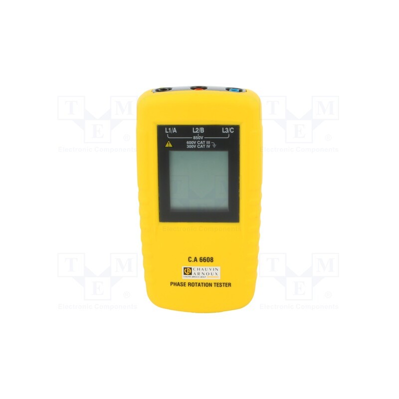 1 pcs x CHAUVIN ARNOUX - C.A 6608 - Tester: phase sequence, LCD, Freq: 15÷400Hz, IP40