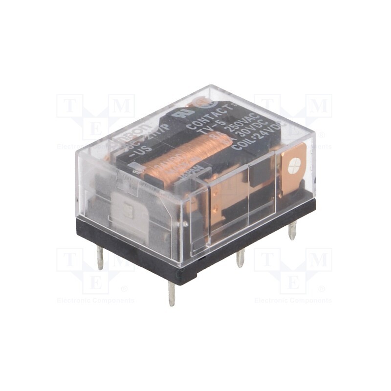 1 pcs x OMRON OCB - G6C-2117P-US 24VDC - Relay: electromagnetic, SPST-NO + SPST-NC, Ucoil: 24VDC, 8A/30VDC