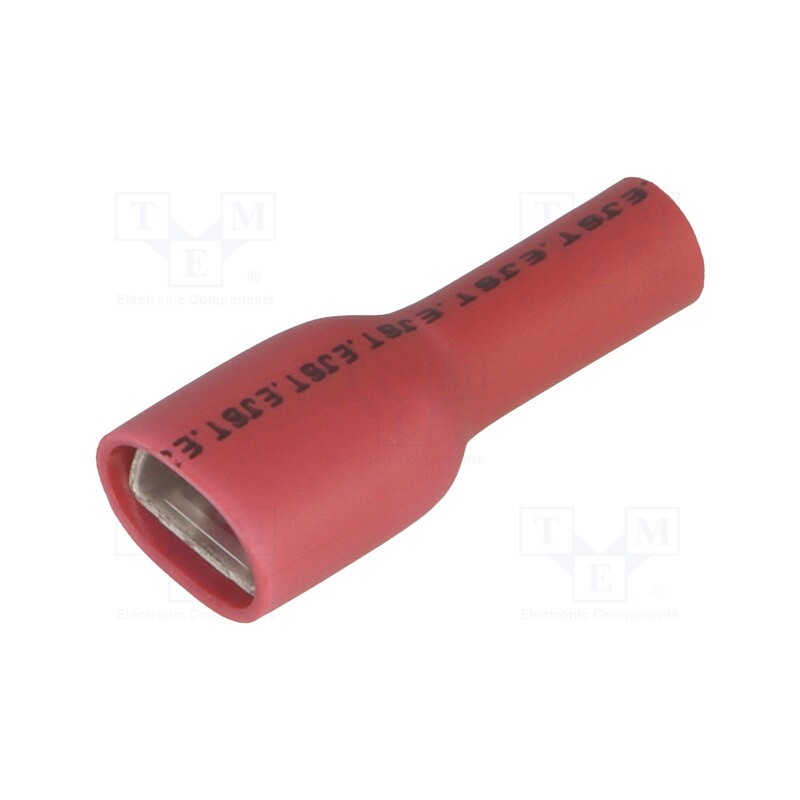 5 pcs x JST - LVDDF1.25-250A RD (PA)(S)(LF)K - Terminal: flat, 6.3mm, 0.8mm, female, 0.5÷1.5mm2, crimped, red