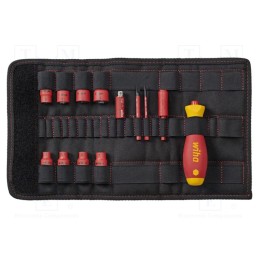 1 set x WIHA - 43467 - Wrenches set, 6-angles,insulated,socket spanner, steel, 1kVAC