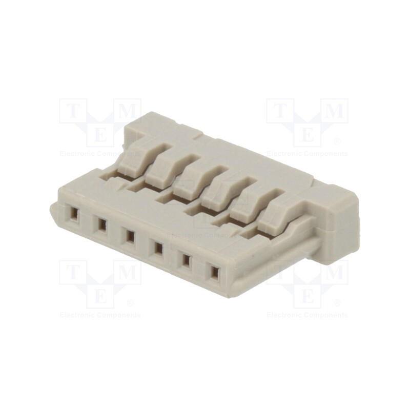 5 pcs x HIROSE - DF14-6S-1.25C - Plug, wire-board, female, DF14, 1.25mm, PIN: 6, w/o contacts