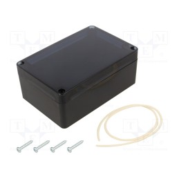 1 pcs x MASZCZYK - KM-175BKTRS - Enclosure: multipurpose, X: 90mm, Y: 135mm, Z: 55mm, ABS, black, IP65