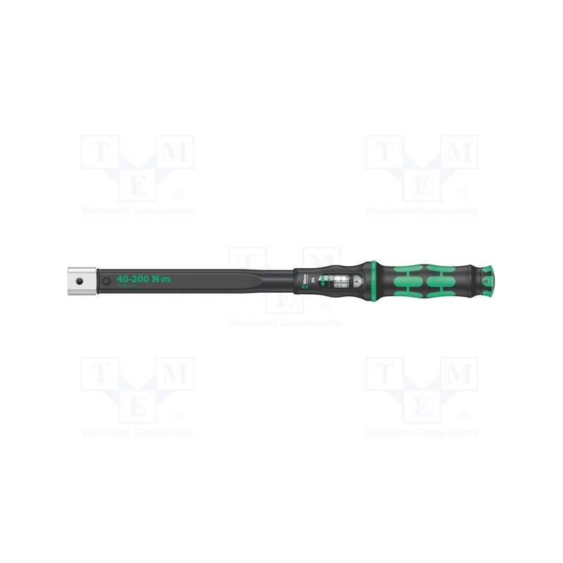 1 pcs x WERA - 5075654001 - Wrench, torque, 480mm, 40÷200Nm, Mounting: 14x18