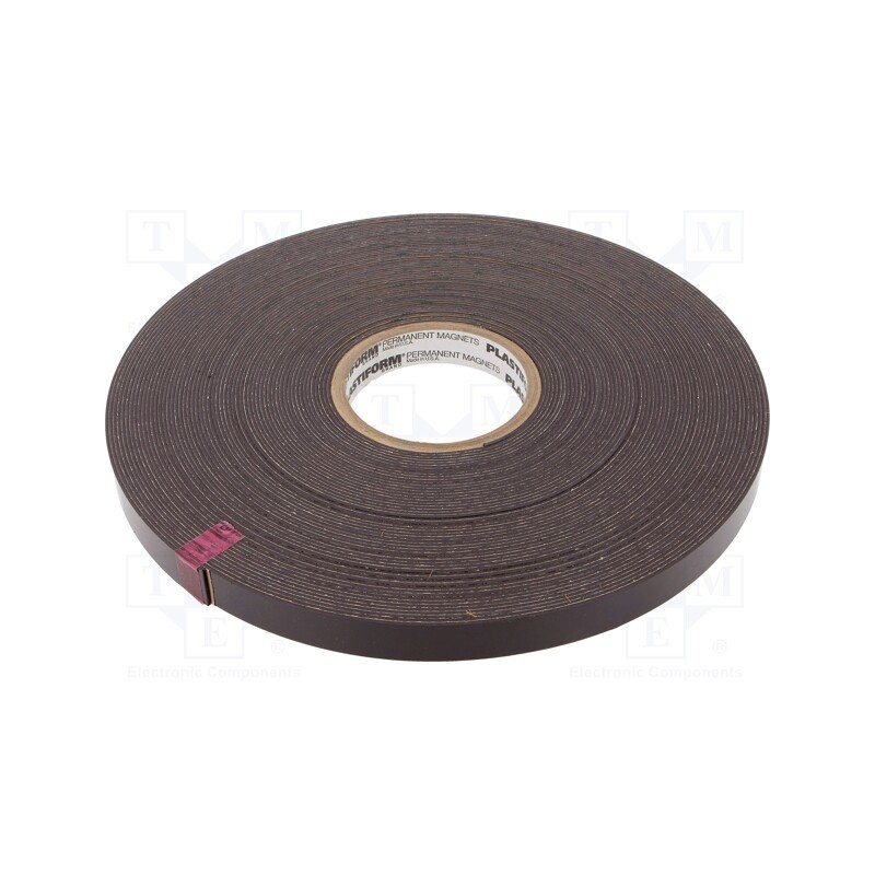 1 rol x 3M - 80130006093 - Tape: magnetic, W: 19mm, L: 30m, Thk: 1.55mm, rubber