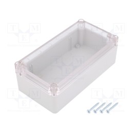 1 pcs x KRADEX - Z58JPH ABS - Enclosure: multipurpose, X: 82mm, Y: 158mm, Z: 55mm, ABS, grey, gasket