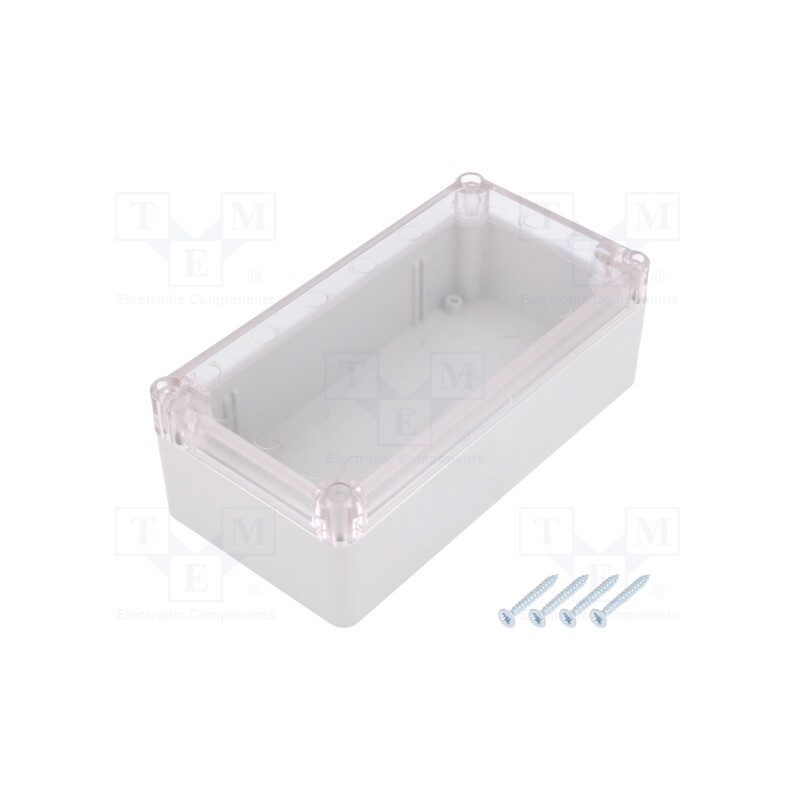 1 pcs x KRADEX - Z58JPH ABS - Enclosure: multipurpose, X: 82mm, Y: 158mm, Z: 55mm, ABS, grey, gasket