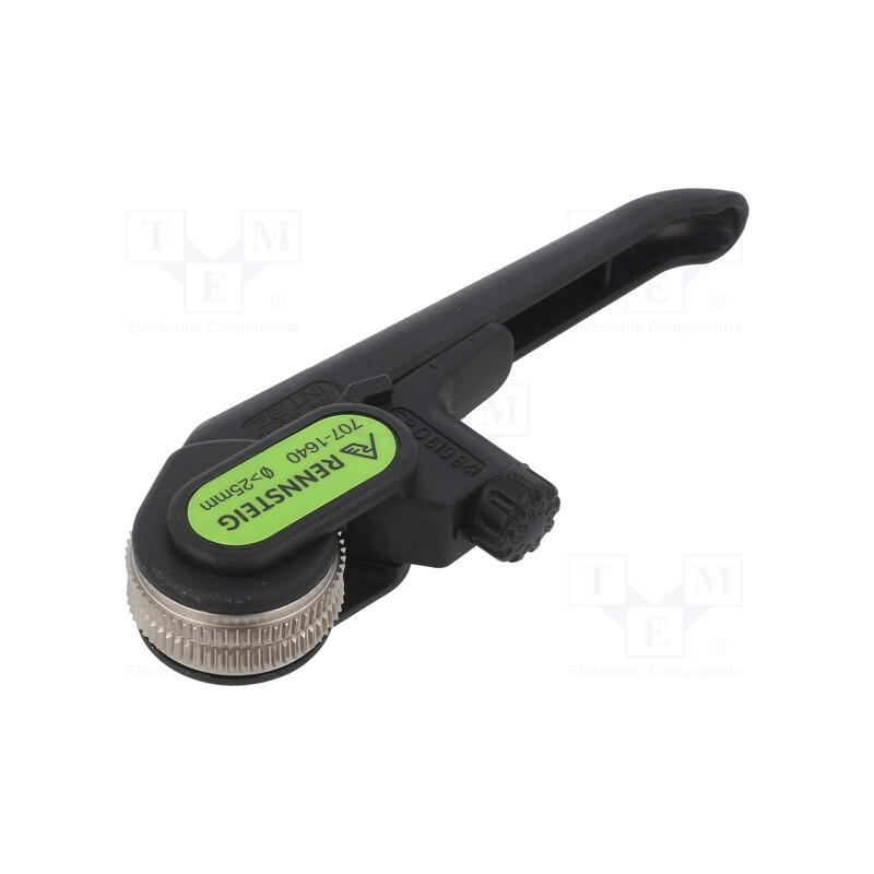 1 pcs x RENNSTEIG - 707-1640 - Stripping tool, Øcable: 25÷100mm, Wire: round, Tool length: 165mm