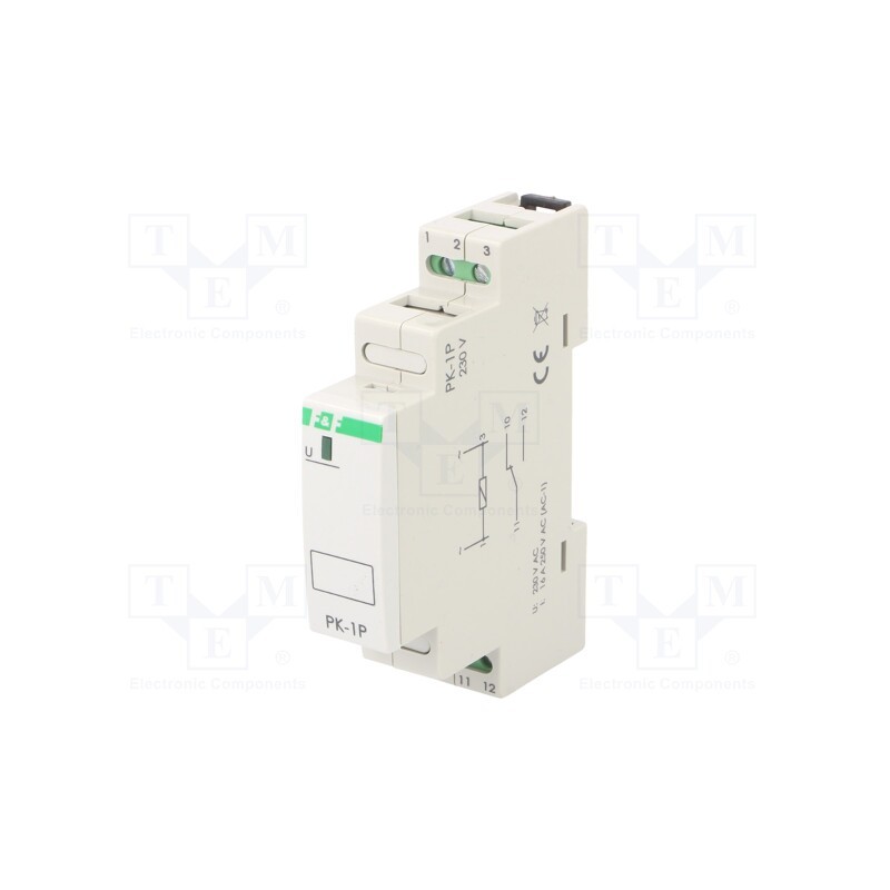 1 pcs x F&F - PK-1P-230V - Relay: installation, impulse, SPDT, Ucoil: 230VAC, 16A, -25÷50°C